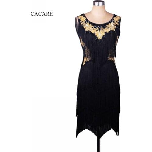 Latin Dance Dress Women Adult Costume Fringed Dress Standard Dance Dresses Customize D0288 Shinning Rhinestones Applique Tassels