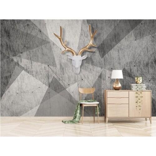 Custom wallpaper 3D photo murals Modern abstract vintage geometric mosaic TV background wall paper papel de parede 3d