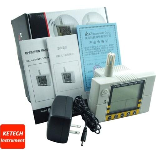 Indoor Air Quality Tester CO2 Temperature Humidity Monitor AZ7722