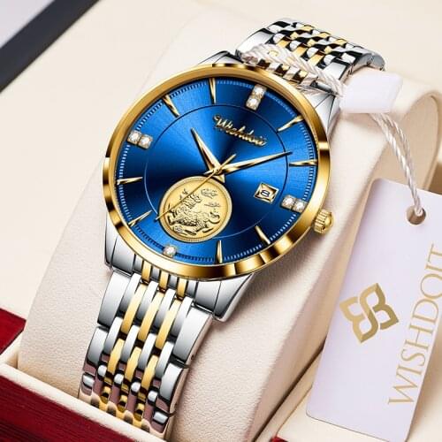 WISHDOIT Mens Waterproof Watch