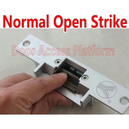 Normal Open Electric Strike Lock,2 pcs per lot of DC12V Door Lock strike for access control, Door Strike NO different Motor Lock