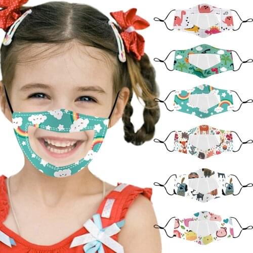 1pc Children Face Mask Skincare Cubre Bocas Expression Masks For Deaf Mute Child Reusable Mask For Face Kids Masque Visage
