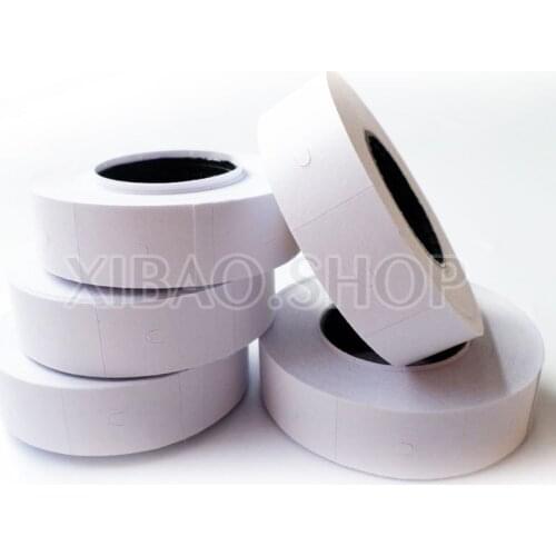 10pcs Price Gun Paper Tag Mark Sticker Supermarket Labels For MX-6600 label maker double row paper White Color Free Shopping