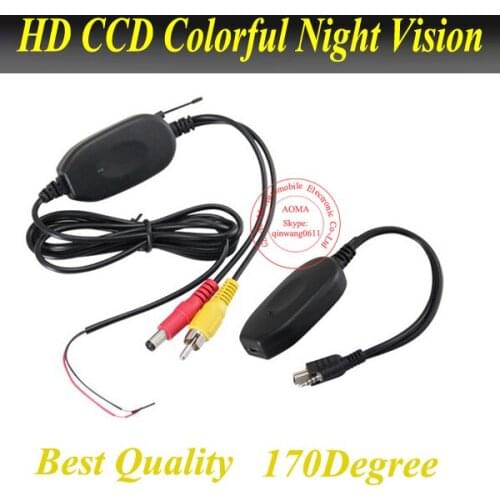 2.4 Ghz Wireless RCA Video Transmitter Receiver kit for car dvd car monitor to connect the car rear view camera reverse backup
