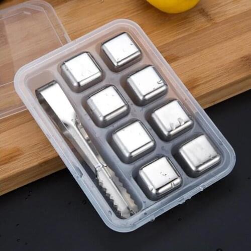 2020 Ice Mold Fruit Ice Cube Maker DIY Creative Small Ice Cube Mold Square Shape Kitchen Bar Accessories Beer Ice Cube Mould