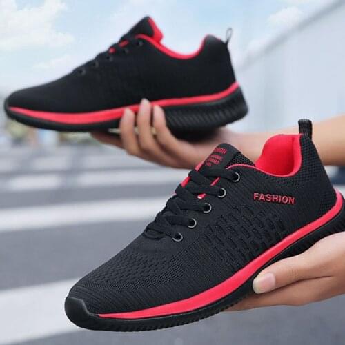 2021 Men Shoes Lace-Up New Fashion Male Mens Shoes Mesh Casual Male Shoes Men Sneakers Light Mans Footwear Platform Krasovki