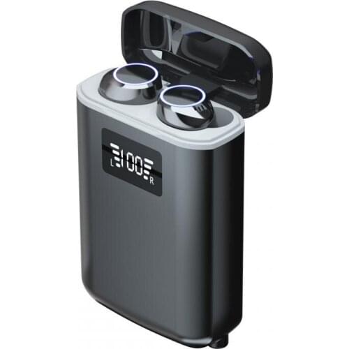 2021 TWS Bluetooth Earphones Charging Box Wireless Headphone 9D Stereo Sports Waterproof Earbuds Headset with Power Bank
