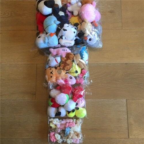 50PCS/LOT Sweet Rabbits , Penguin Etc. MIX Plush Toy , 4Sizes - Key Chain Stuffed Animal Dolls