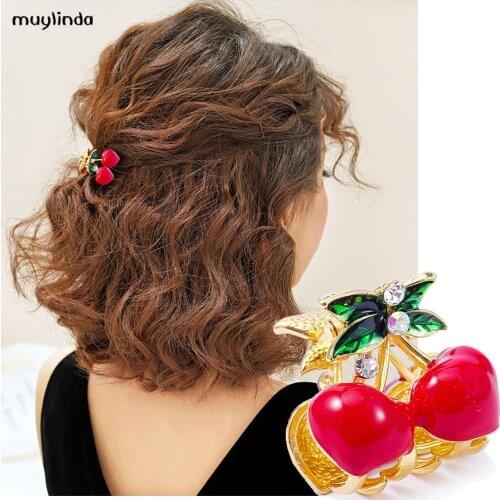 Muylinda Style Hair Accessories Fruit Enamel Hair Claw Fashion Girls Hair Clip Candy Color Hair Claws Accessories Summer