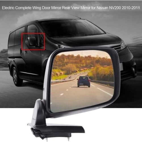 Auto Outer Rearview Mirror Side Wing Door Mirror Door Mirror Assy for NISSAN NV200 2010-2018 3-PINS