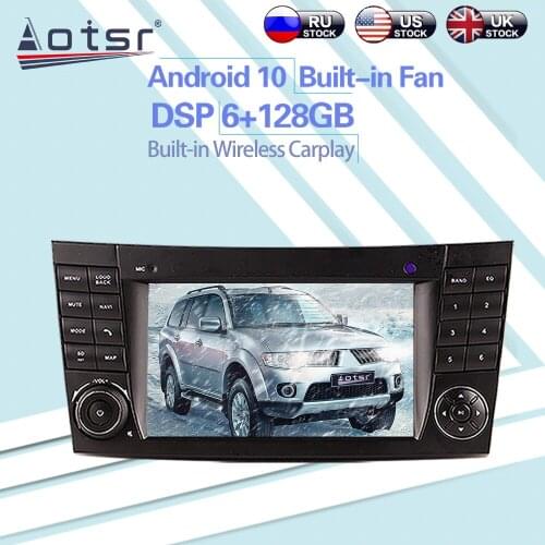 For Mercedes-Benz E Class Android 10 Tesla Car Radio Wireless Carplay GPS Navigation DSP Car Multimedia Player Head Unit