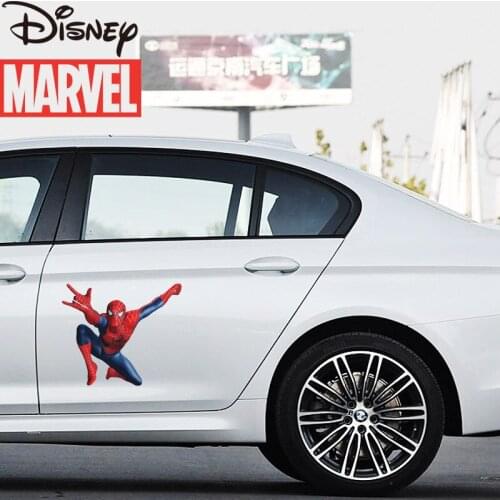 Marvel Car Motorcycle Sticker 3D Sticker Spiderman Sticker Home Decoration Sticker Car Sticker Tail Decoration