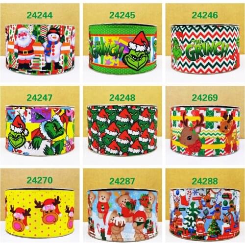 Free shipping 2020 new arrival ribbons Hair Accessories ribbon 10 yards printed grosgrain ribbons 24244