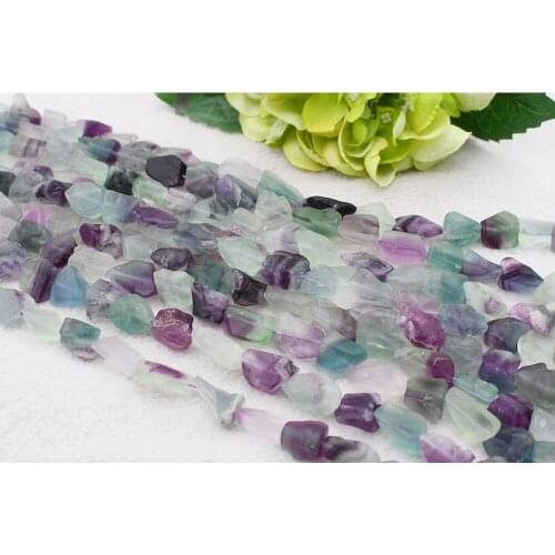10x14mm-12x16mm AAAAAA Natural stone Faceted Irregular shape loose beads Fluorite Crystal string beads 15" free shipping