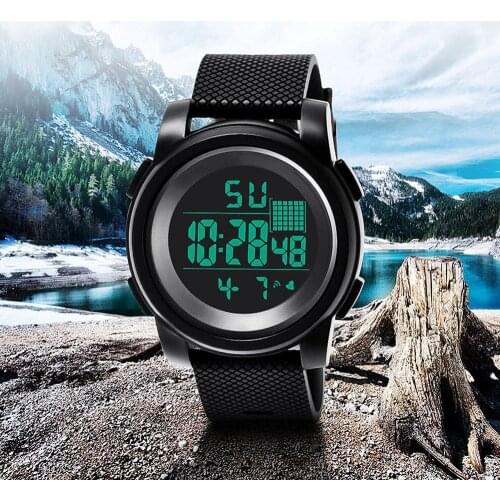 Fashion Men Sports Watches Chronos Countdown Waterproof LED Digital Wristwatch Man Military Clock Relogio Feminino Montre Homme