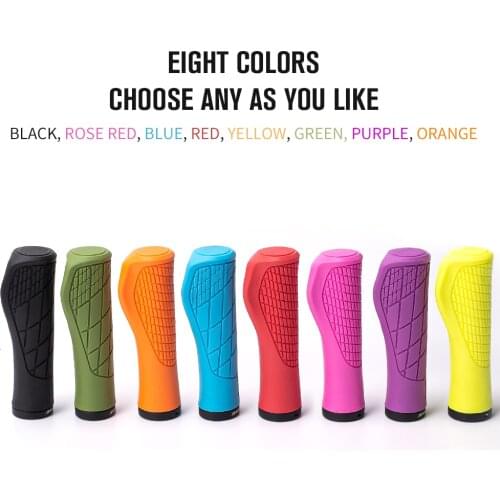 TANKE Bike Silicone handle cover 1Pair MTB Mountain road Bicycle Handlebar Grip Cover Anti-slip Strong Support Single locking ha