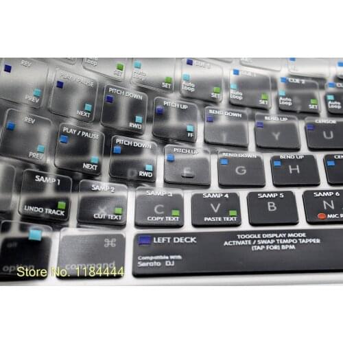 For Old Macbook Pro Air 13 15 17 Usa Serato Dj Shortcut Hot Key Functional Tpu Backlight Keyboard Cover Skin Protector