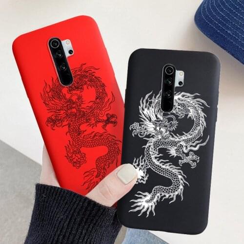 Dragon Painted Case For Xiaomi Redmi Note 8 Pro Cases Silicon Fundas Xiaomi Redmi 9C 9A 9 9T 9S Poco X3 NFC M3 F2 8T 8A Covers