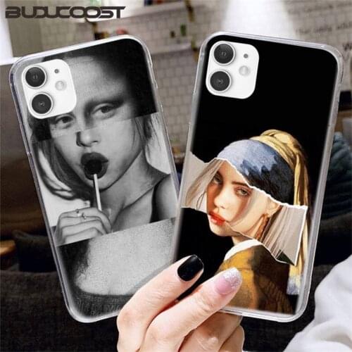 Riccu Mona Lisa spoof personality Phone Case For iphone 11 Pro 11 Pro Max X XR XS Max 7 8 6 6S Plus 5 5S SE 2020 case