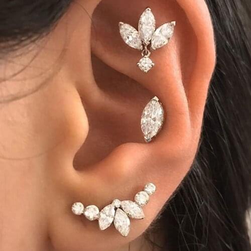 Crmya Women's Silver Earrings