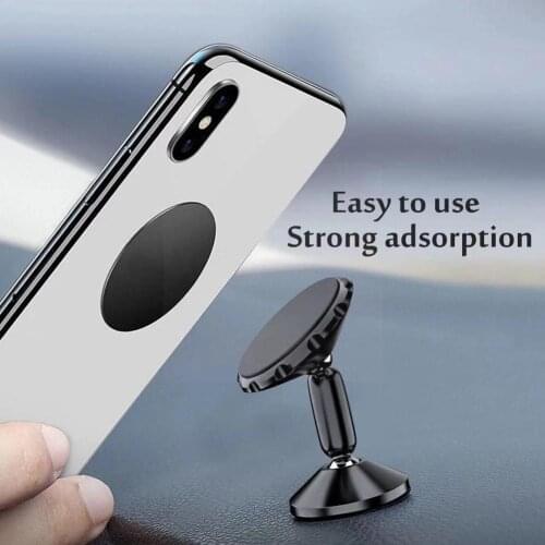 Mobile Phone Bracket Car Navigation Bracket Instrument Suction Phone Air Sticky Panel Holder Central Control Outlet Magneti I9K8