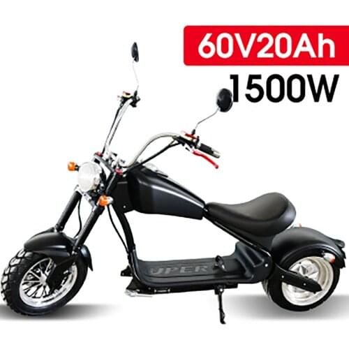 Electric Motorcycle Scooter 2000W 60V 20AH Adult Three Speed 2 Wheel with 18 Inches Tiers