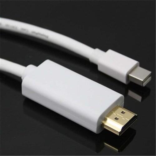10pcs Mini Display Port DP Thunderbolt to HDMI Adapter Cable for MacBook cord