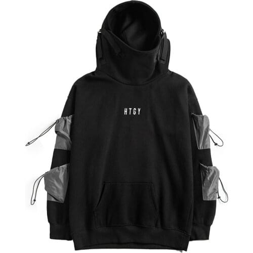 Sudaderas con capucha gruesas y bordadas con letras de Hip Hop, ropa para hombre y mujer de Harajuku, sudaderas informales de al