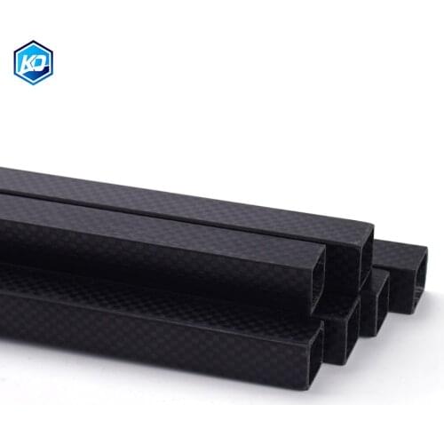 1PCS Long 800mm Large Diameter And High Strength 3K Carbon Fiber Square Tube For Wide Use And 15mm Diameter