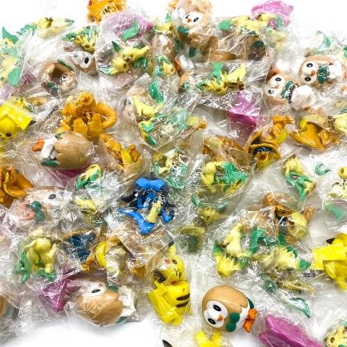 Pokemon ELF MC 3CM Flygon Pikachu Lucario Charizard Rowlet Cute Action Figure Model Toys