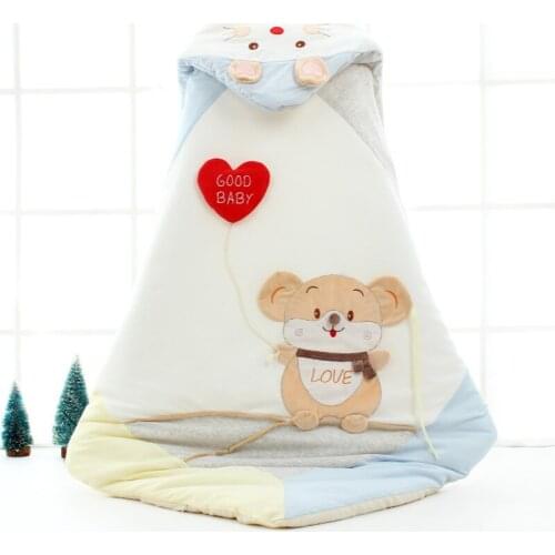 2020 New Winter Thicken Cut Cartoon Animal Baby Sleeping Bag Envelope Newborn Baby Bedding Set Sleeping Bag Cartoon Baby Blanket