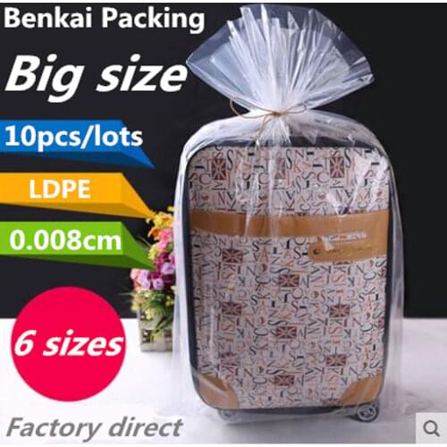 10pcs/Lot PE Flat Pocket Food Compression Vacuum Bag 8 Wire High Pressure Bag Transparent Plastic Bag Heat Sealed Pocket