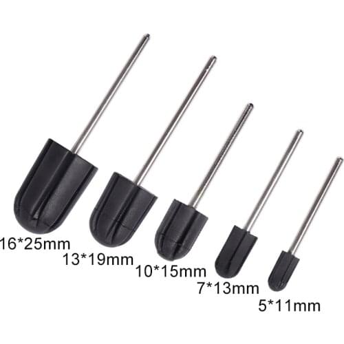 TP 5pcs Professional Rubber Drill Bit Match Nail Sanding Cap Accessrry Electric Nail Burr Manicure Pedicure Art Tools