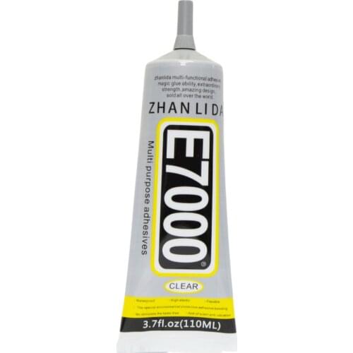 Zhanlida E7000 Clear Contact Adhesive Fabric DIY Diamond Jewelry Glue -110ML