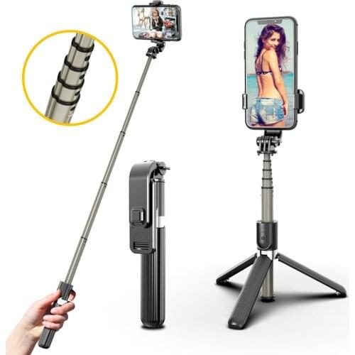 Selfie Stick Tripod Bluetooth Extendable Phone Tripod Selfie Stick with Wireless Remote Shutter for GoPro & Smartphones