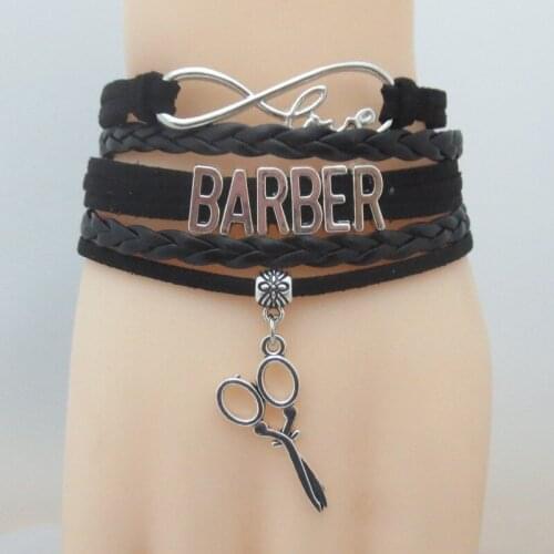 Love barber bracelets fashion handmade barber bracelets hairstylist bracelets