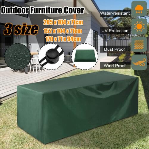 Green Waterproof Cover Outdoor Patio Garden Furniture Covers 210D Rain Snow Chair covers Sofa Table Chair Dust Proof Cover