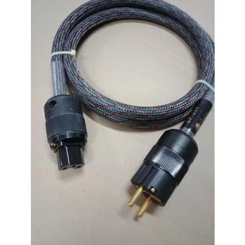 High quality Bada SP-250 EU plug 5N HIFI audio power cable/ 24K gold-plated power Filter cable 1.8M