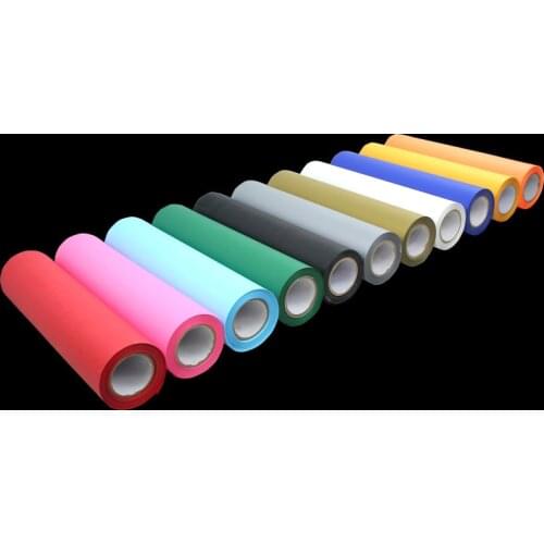 1 roll 10"x40"/25cmx100cm matte PU Heat Transfer Vinyl T-shirt Iron On HTV Heat Press Machine Cutting Plotter Sale