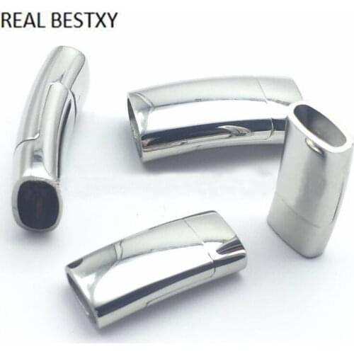 20pcs/lot hole size 8*3mm engrave logo Magnet Clasp Magnetic Clasp Jewelry Findings Leather Bracelet Clasp DIY Jewelry clasps