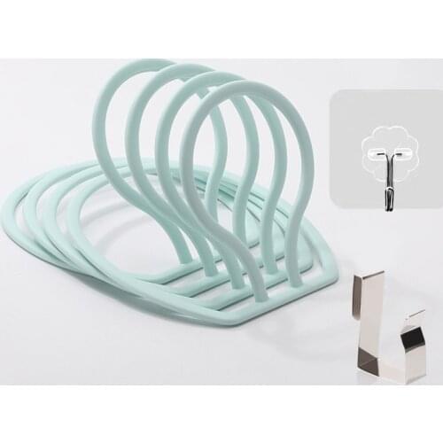 4/6 pcs Plastic Hook Kitchen Bedroom Multi-function Railing Hanger Hook Clasp Holder Hooks Hanging Storage Tools