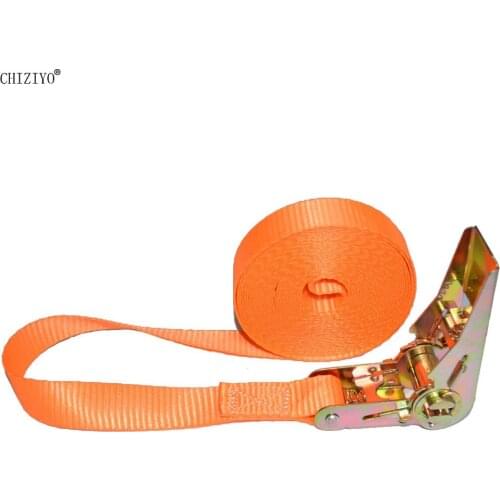 4m Car Cargo Strap Ferry Construction Industry Cargo Bundling Belt Luggage Lashing Strong Ratchet Tighten Rope Load 800kg