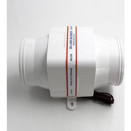 4" In Line Bilge Blower Fan 12 Volt 270CFM Boat Air Blower Quiet