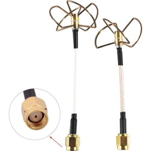 5.8G antenna FPV Cross Racing Straight Shape Type inner Hole Cloverleaf Set For RC Helicopter High Quality