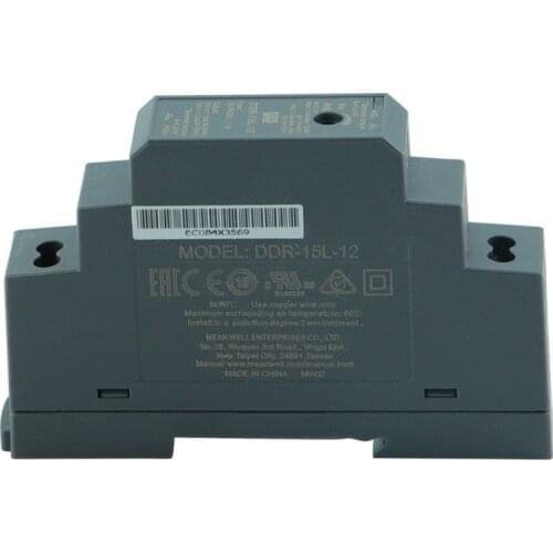MEAN WELL DDR-15 Series 3.3V 5V 12V 15V 24V meanwell 15W 9~36V 18~75V Input Din Rail Type DC-DC Converter