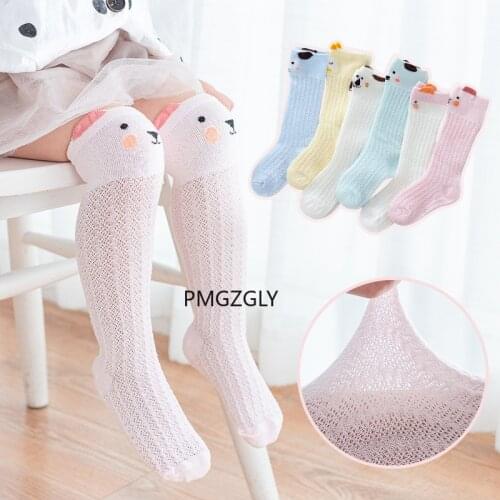 Baby Infants Kids Toddlers Girls Boys Knee High Socks Tights Leg Warmer Ribbon Bear Solid Cotton Stretch Cute Lovely 0-3Y