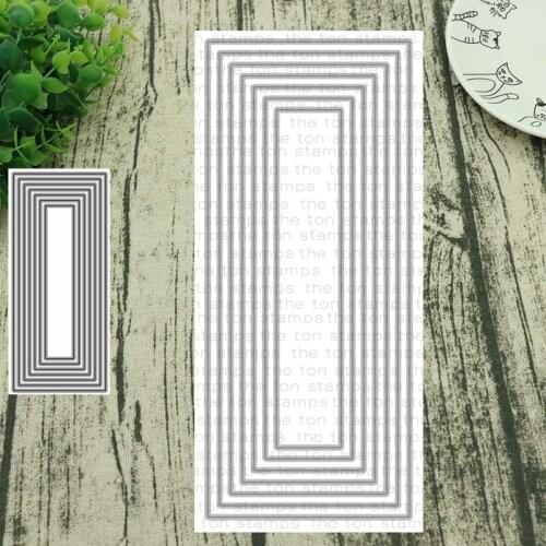 2020 new Metal Cutting Dies frameworks cut die 9 frame for Scrapbooking Steel Craft Die Cut Embossing Paper Card Album