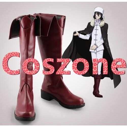 Bungo Stray Dogs 3 Fyodor Dostoyevsky Cosplay Shoes Boots Halloween Cosplay Costume Accessories