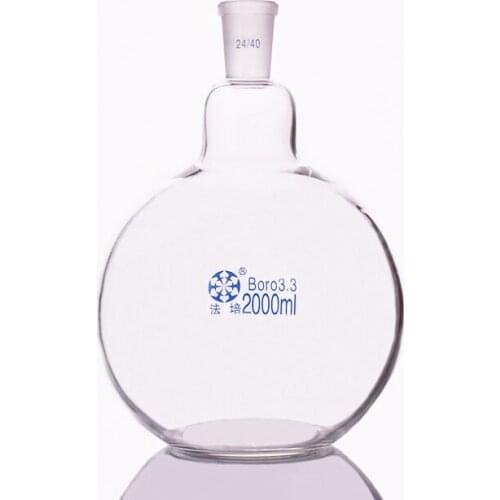 Single standard mouth -bottomed flask,Capacity 2000ml and joint 24/40,Single neck round flask