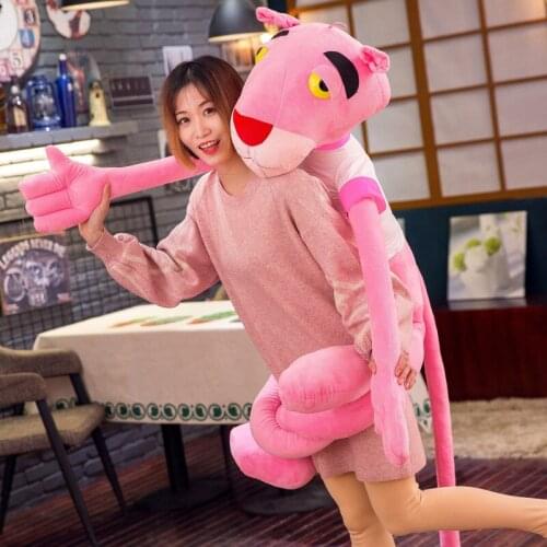 Naughty Pink Leopard Kawaii Plush Toys Cartoon Comic Anime Model Doll Stuffed Toy Christmas Birthday Gift For Children